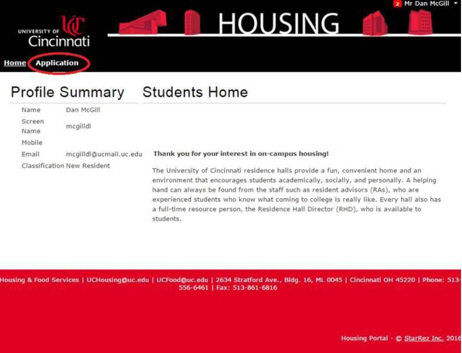 辛辛那提大学住宿申请流程